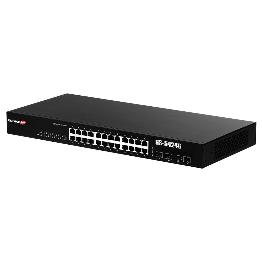 Gigabit Ethernet Switch 24 porte 4 slot SFP, GS-5424G