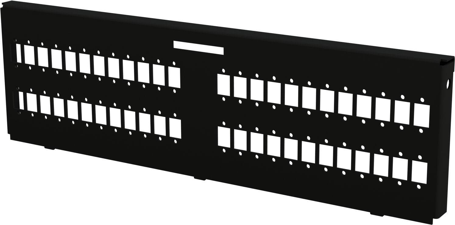 Piastra Adattatrice per 48 Adattatori a Bussola SC Simplex/24/48 LC Duplex/48 E2000 Simplex, Nera