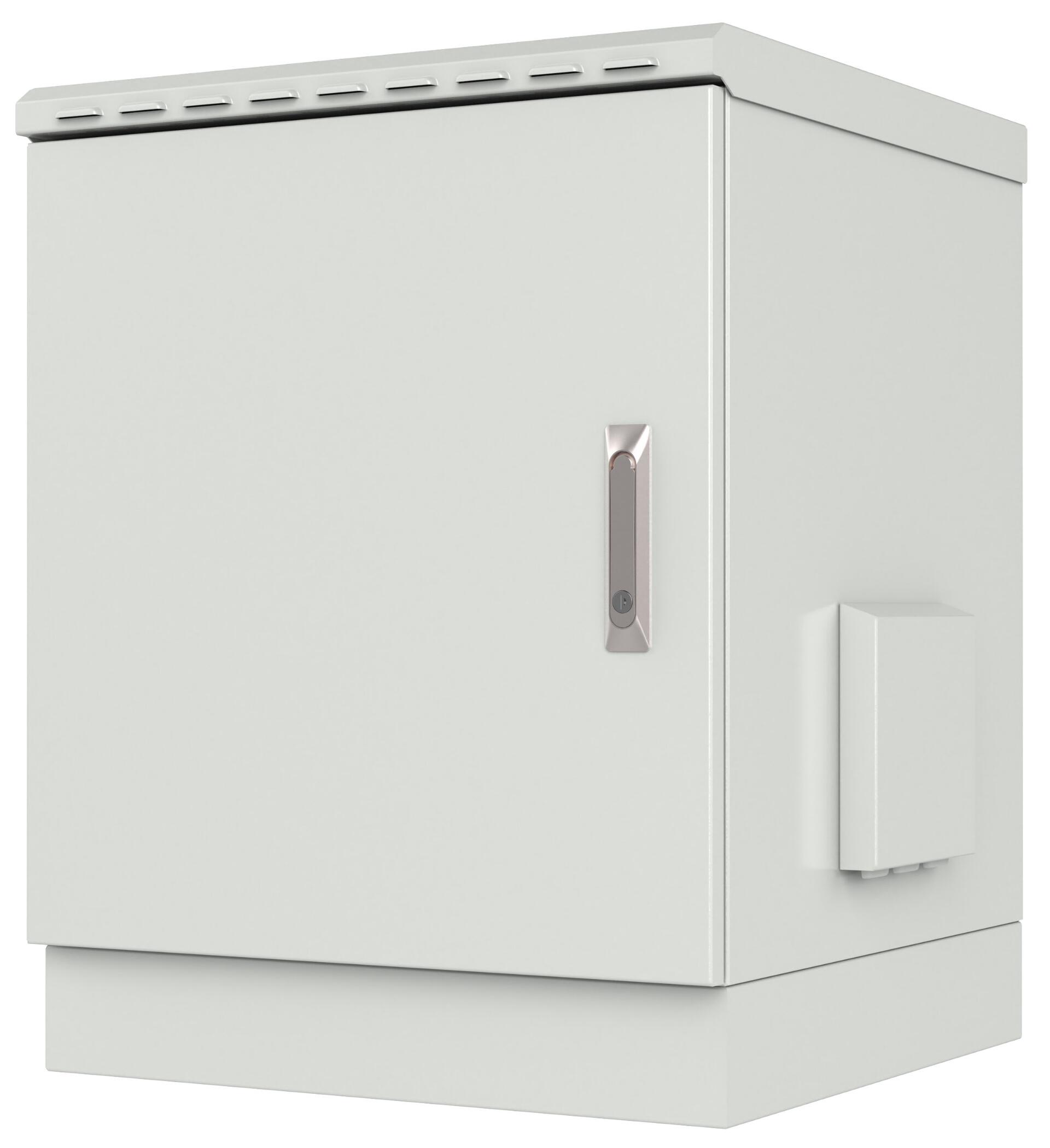 Armadio Rack 19'' a Pavimento 12U grigio IP66 Porta Cieca prof. 600 mm