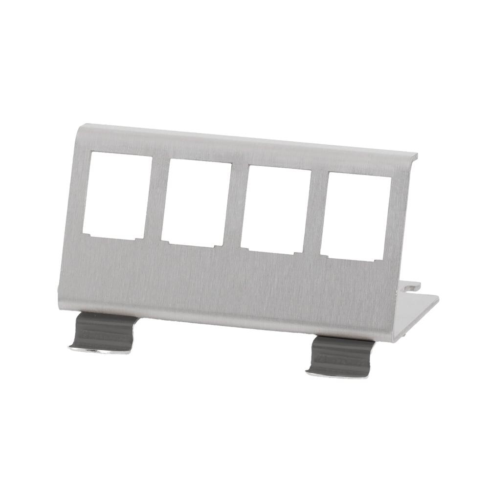 Adattatore per Modulo Keystone 4xRJ45 per Guida DIN