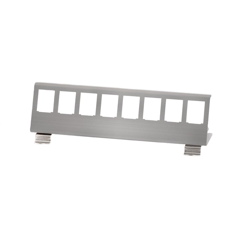 Adattatore per Modulo Keystone 8xRJ45 per Guida DIN