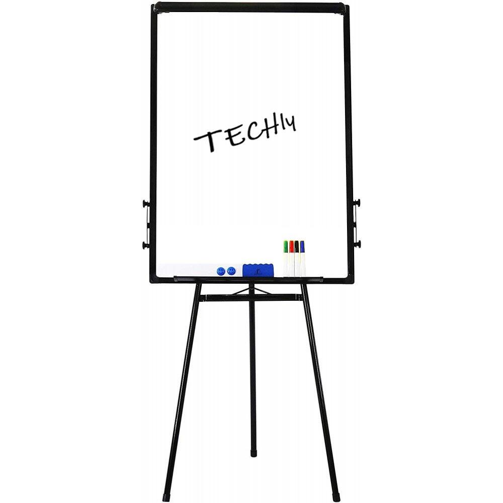 Lavagna Magnetica Flipchart Fogli Mobili 60x90 cm Altezza Regolabile