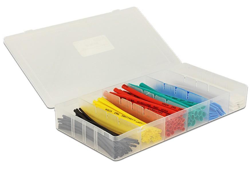 Kit 100 Tubi Colorati Guaina Termorestringente per Isolamento Cavi