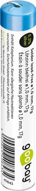 Stagno in Rotolo per Saldatura diam. 1.0 mm, 17gr