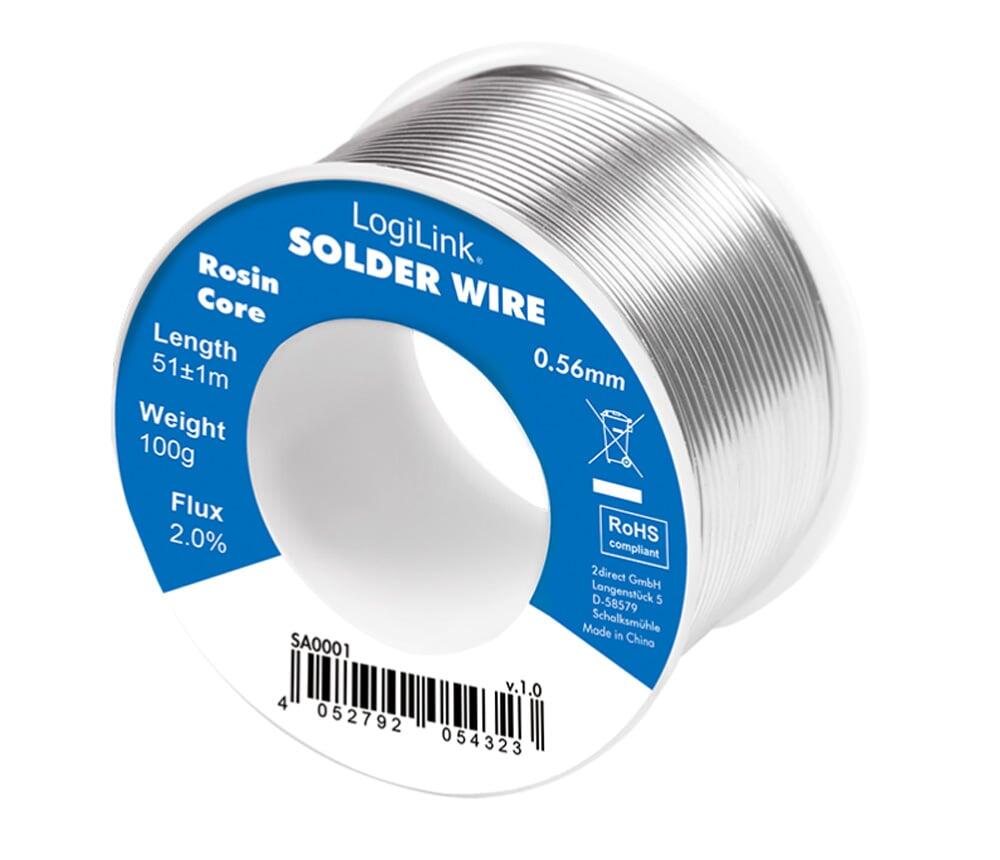 Stagno in Rotolo per Saldatura Rame 2% diam. 0,56 mm 100g