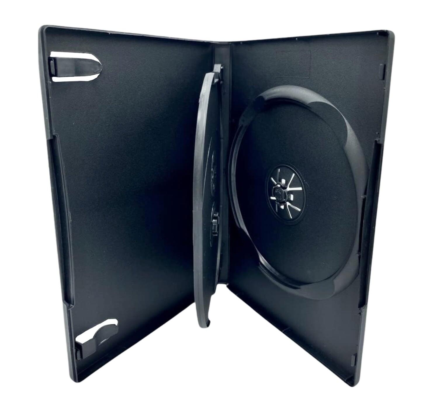 Custodia Tripla DVD con Vassoio Oscillante Box Nero