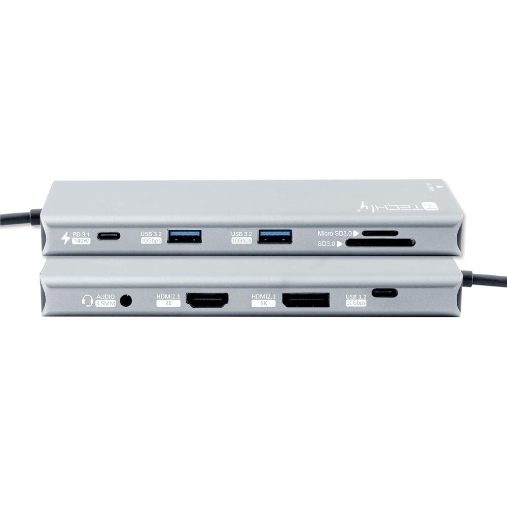 Docking Station 10 in 1 USB-C™ USB HDMI DP Lettore SD/TF RJ45 2.5G/PD Hub Multiporta