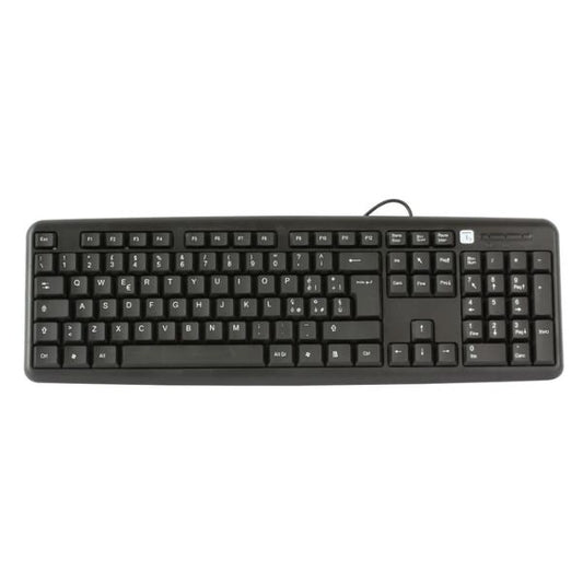Tastiera USB 105 Tasti Layout Italiano Nero