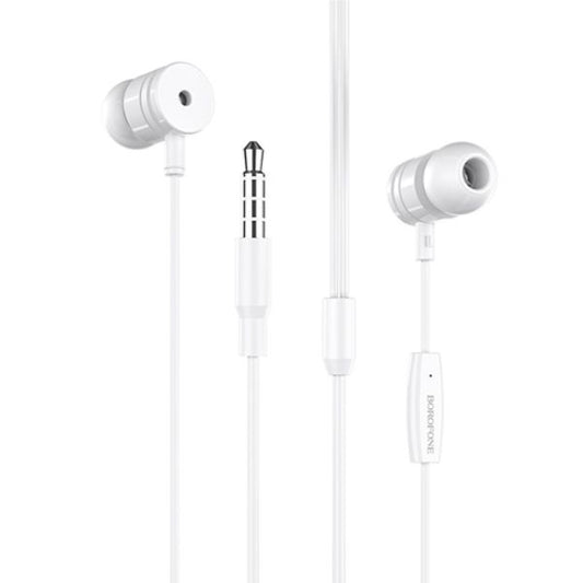 Auricolari 3.5mm BM31 "Mysterious" Bianchi con mic comandi sul filo 1.2m