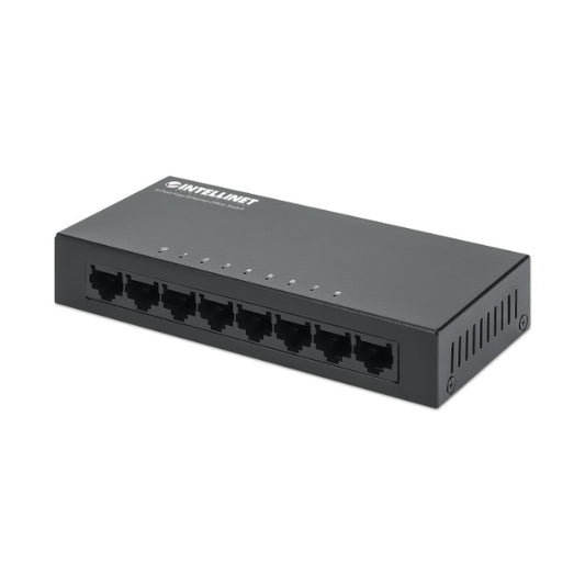 Switch Hub Ethernet 10/100 Mbps 8 Porte Desktop in Metallo