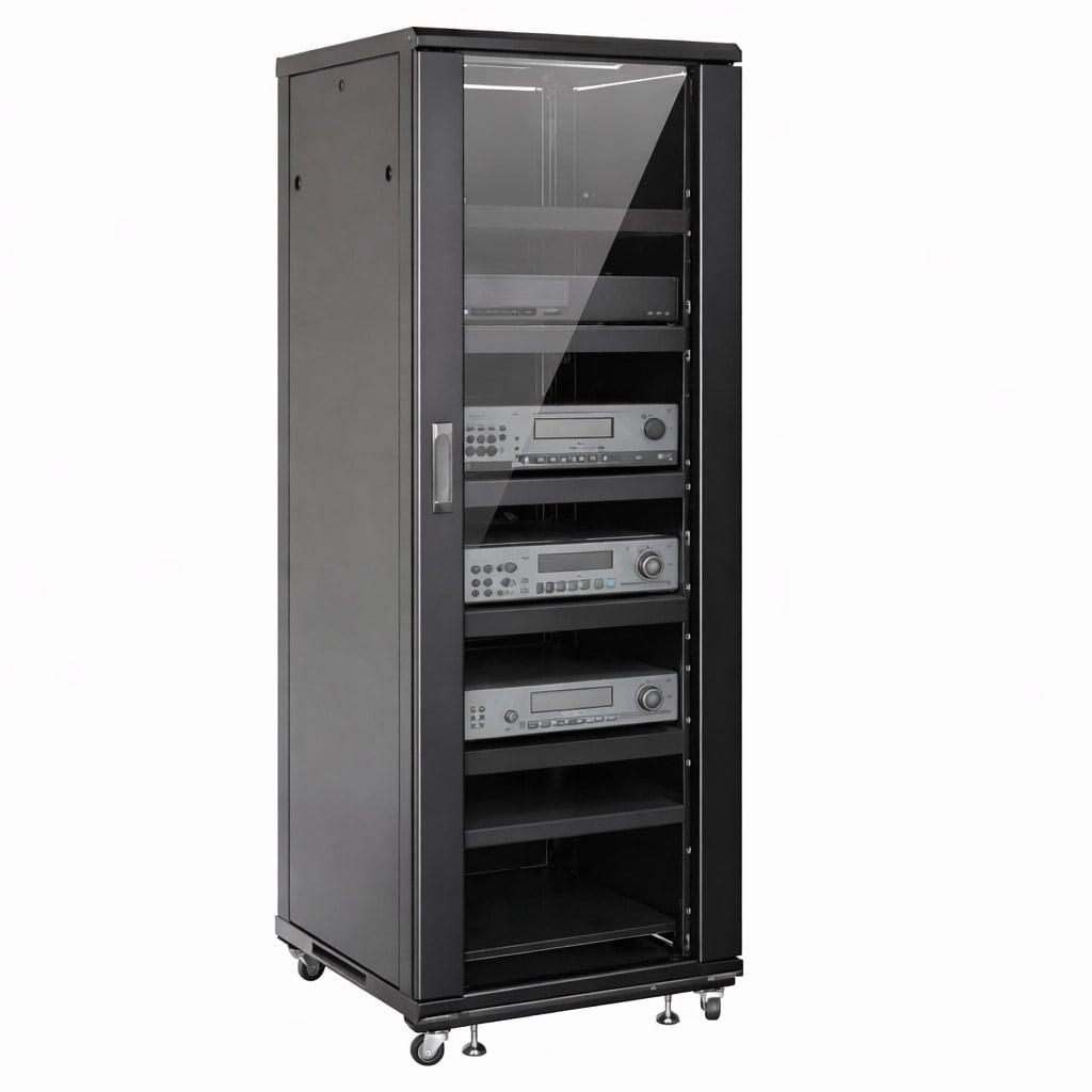 Armadio Rack 19'' 600x600 36U per Audio Video Nero
