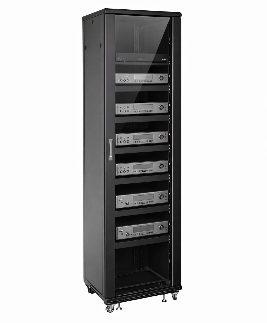 Armadio Rack 19'' 600x600 44U per Audio Video Nero