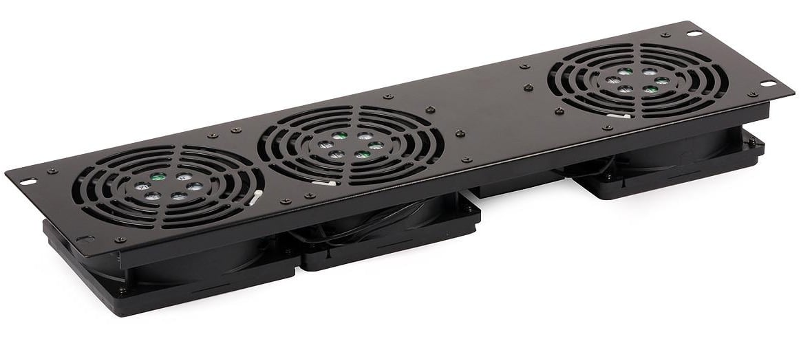 Gruppo di 3 Ventole a Soffitto per Rack 19'' per Audio Video