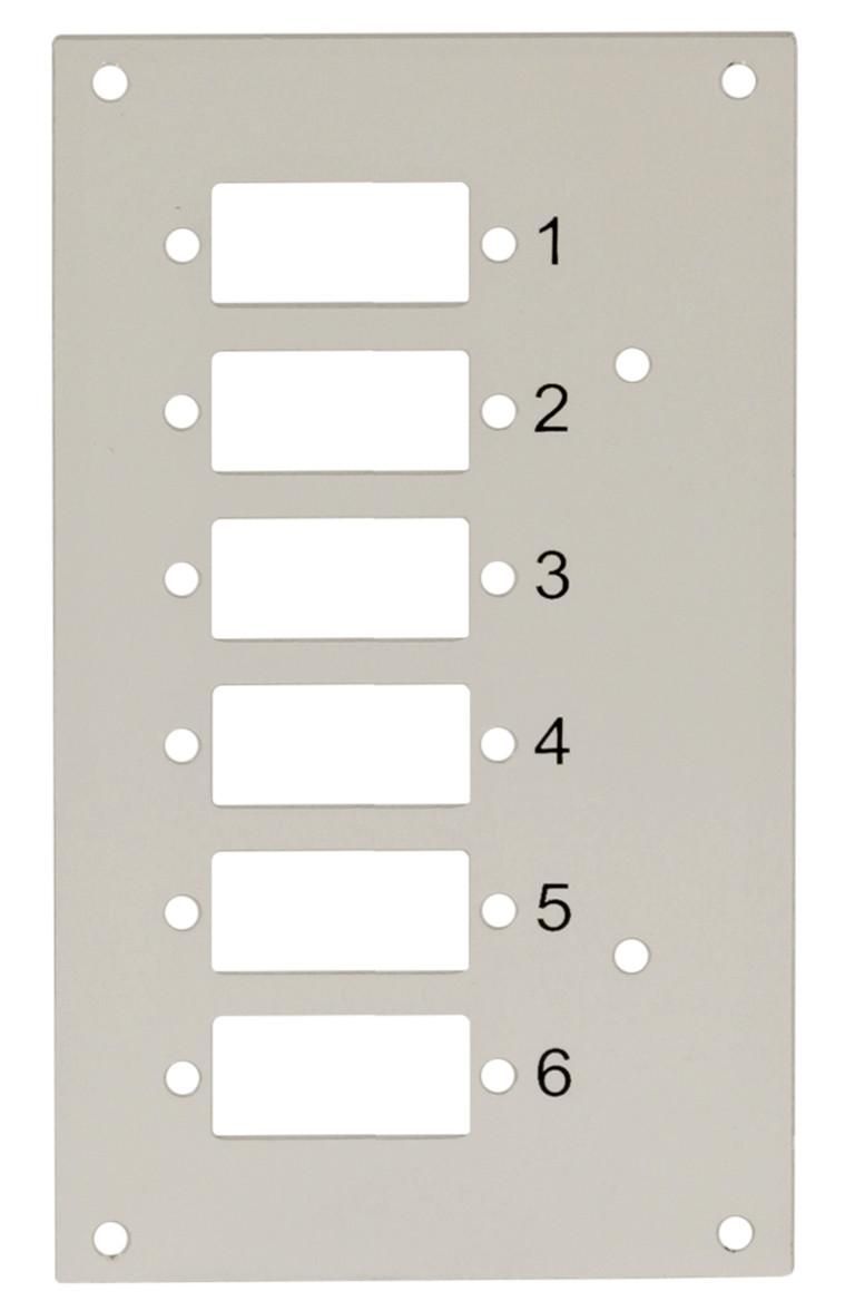 Pannello Frontale 6 Connessioni SC-Duplex per Box Ottico