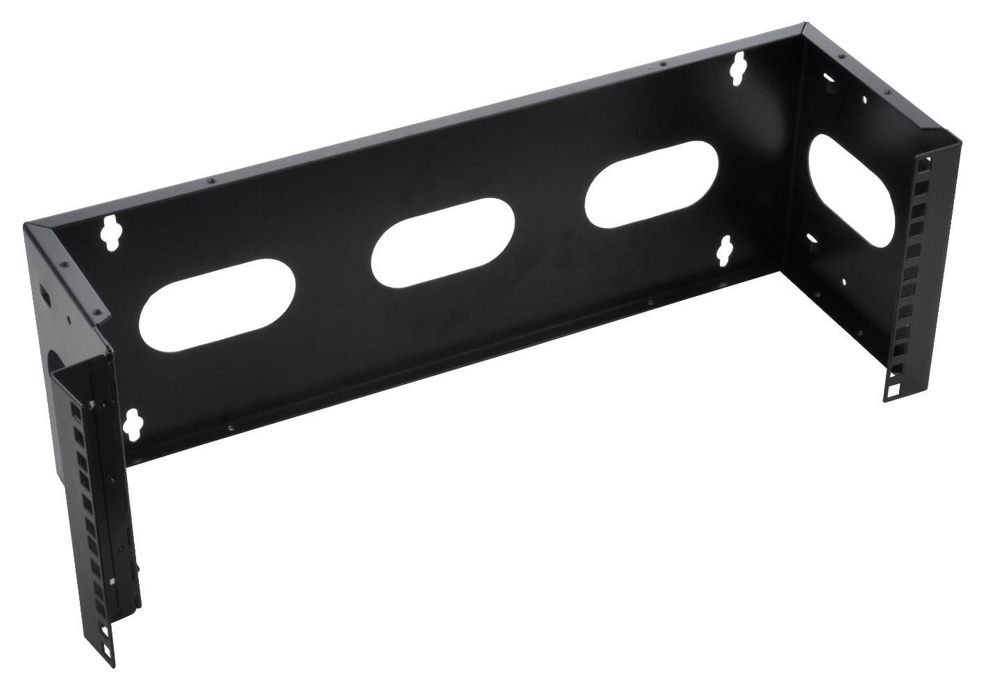 Staffa di Montaggio da Muro 19'' Easyline 4U con 3 Fori Nero
