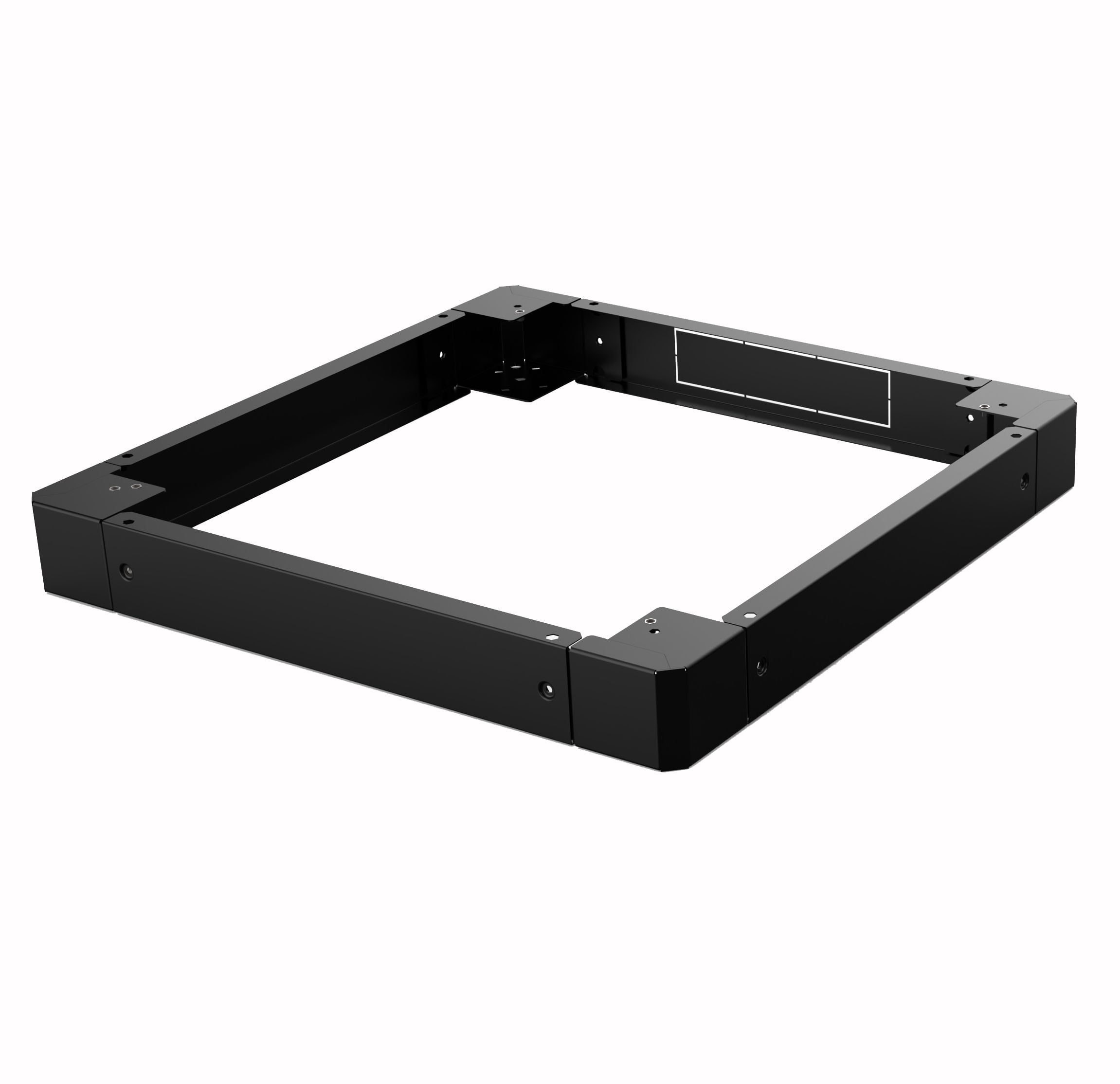 Zoccolo 800 x 800 mm per Armadi Rack Nero