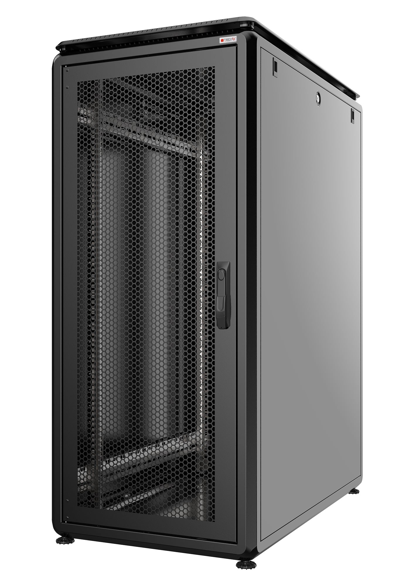 Armadio Server Rack 19'' 800x1200 42U Nero Porta Grigliata serie Evolution Ventilato