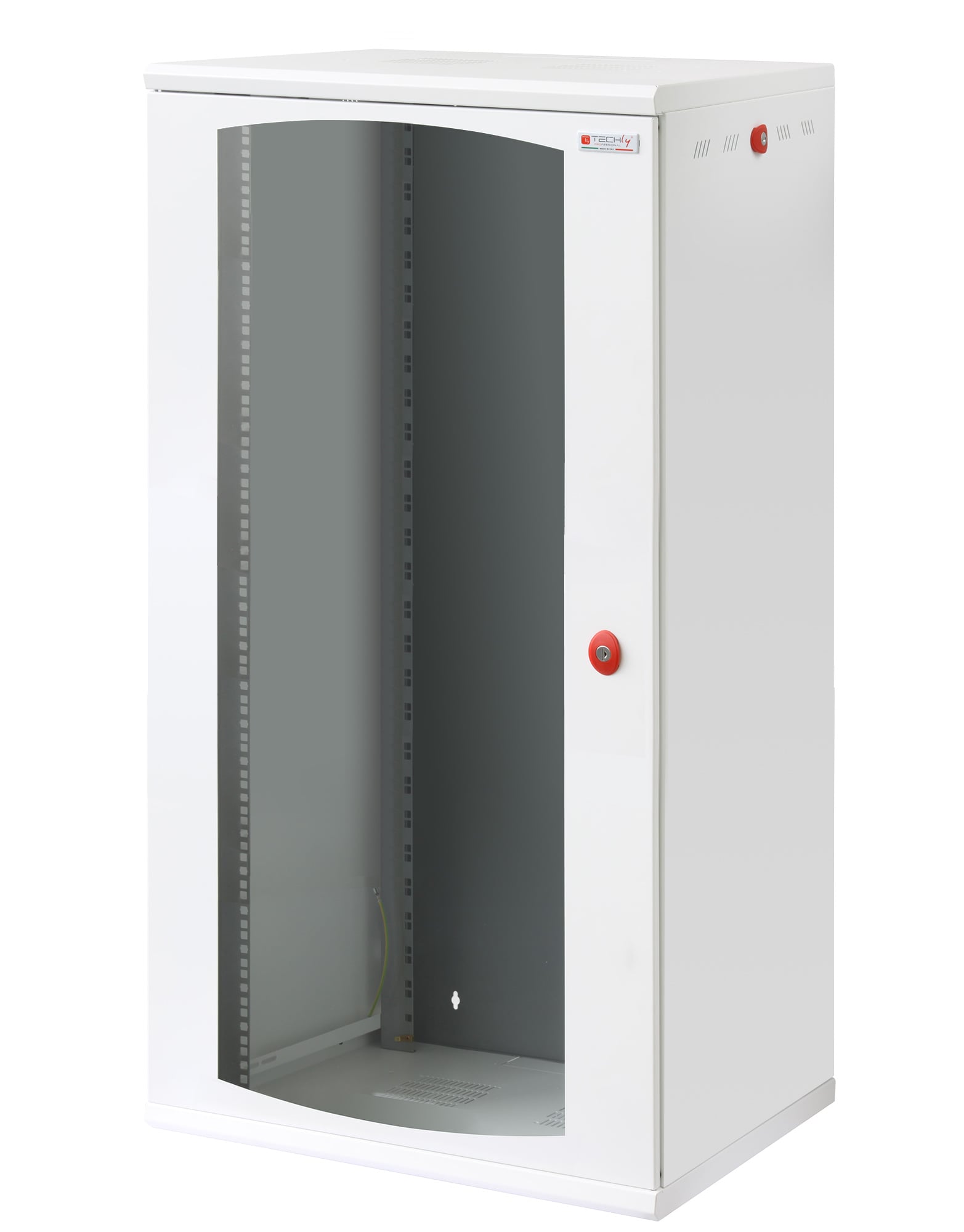 Armadio Rack 19'' a muro 22 unità sezione unica prof. 600mm Bianco