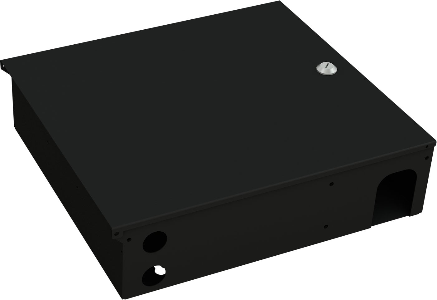 Box a Muro per Fibra Ottica Medium Nero