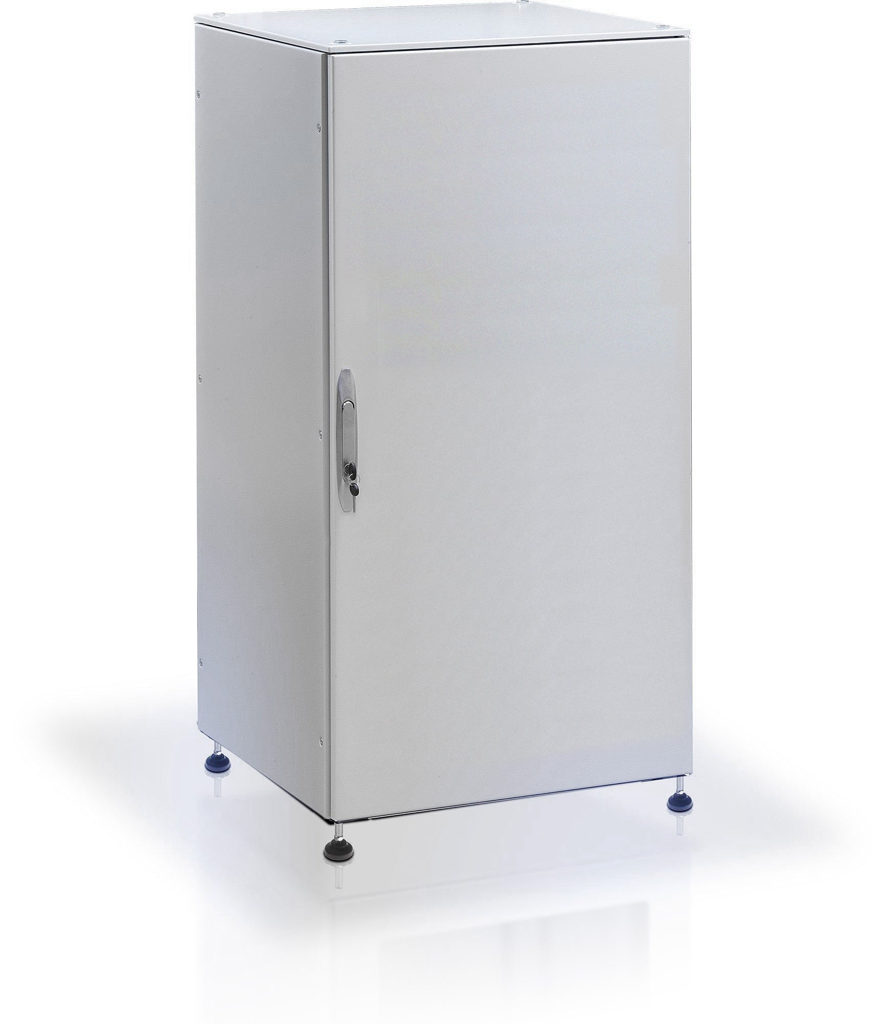 Armadio rack 19'' a pavimento 25U grigio IP55 porta cieca prof. 800 mm