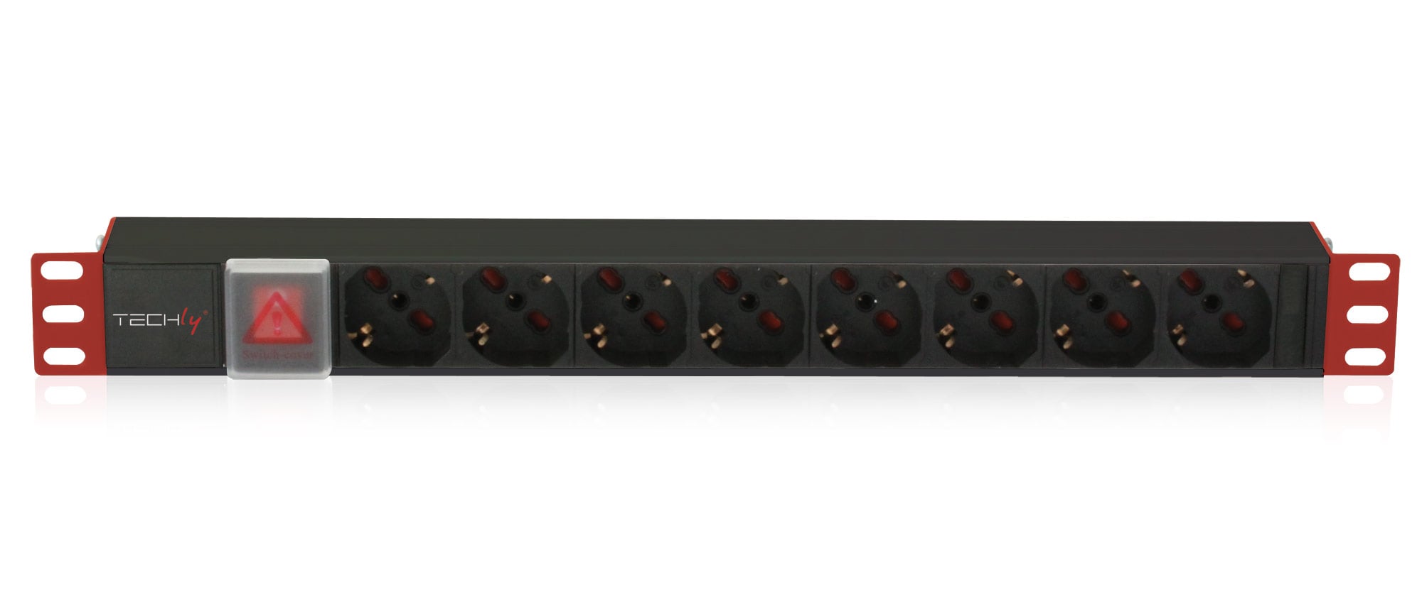 Multipresa 8 Posti da Rack 19'' con Interruttore Connettore C14 1U