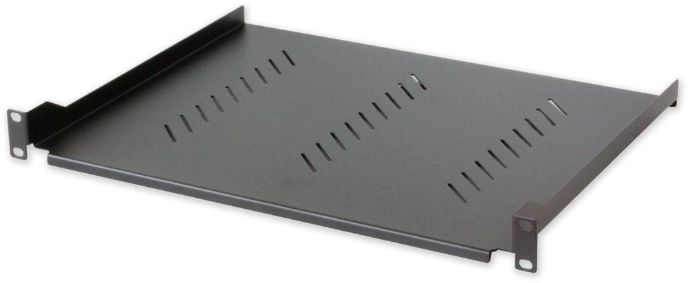 Mensola per Rack 19'' 305 mm 1U Nera 2 punti