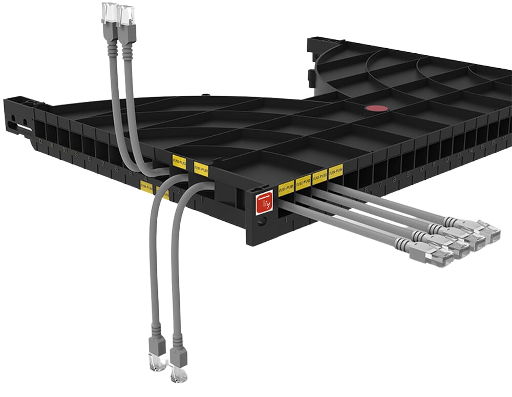 Mensola Gestione Cavi su Rack 19'' 24 Porte P.800 mm