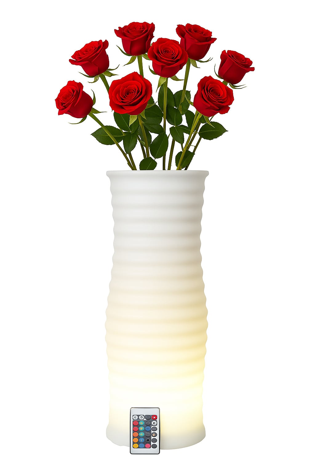 Vaso Luminoso LED RGB Multicolore IP54 con Telecomando