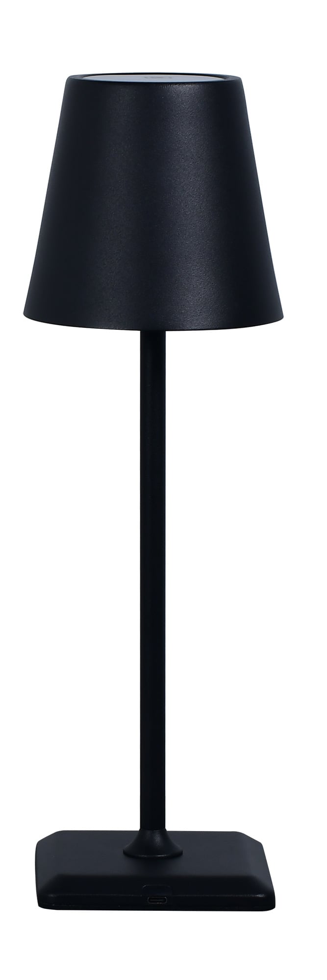 Lampada da Tavolo LED Senza Fili USB-C™ Dimmerabile in Metallo Nero