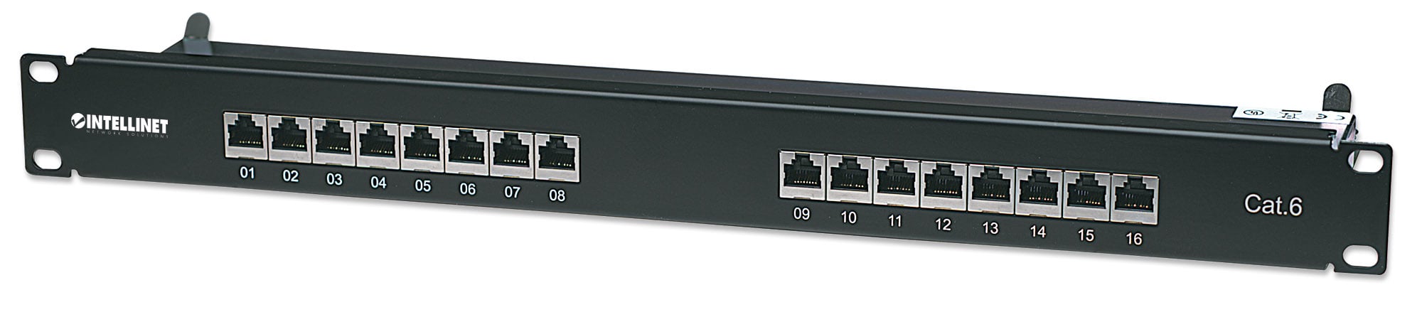 Pannello patch STP 16 posti RJ45 cat. 6
