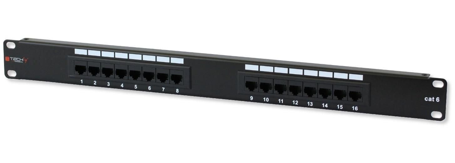 Pannello Patch UTP 16 Posti RJ45 Cat.6 Techly