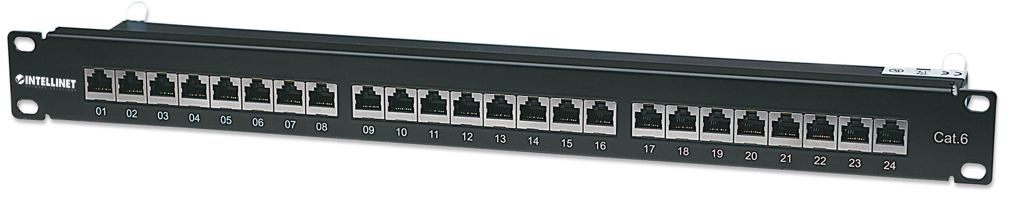 Pannello Patch STP 24 posti RJ45 Cat. 6