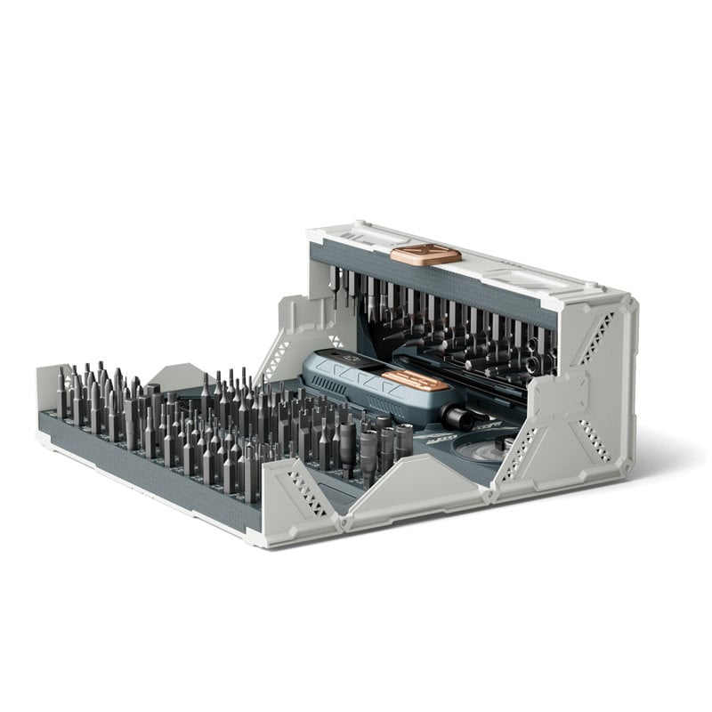 Set attrezzi 180 pezzi in 1 Cacciavite, Bussole e Punte
