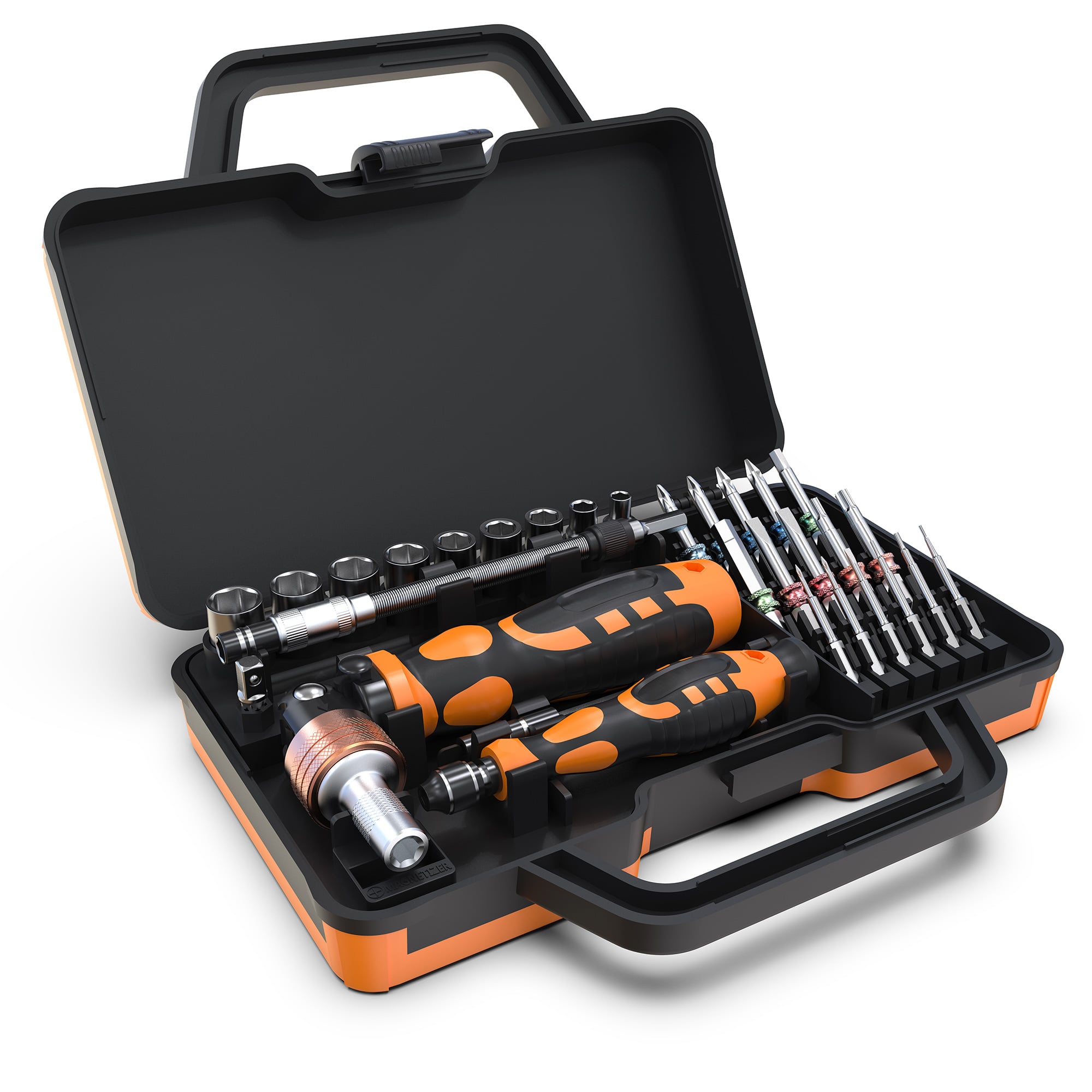 Kit Valigetta 31 pezzi in 1 Cacciaviti Bussole e Punte Professionali