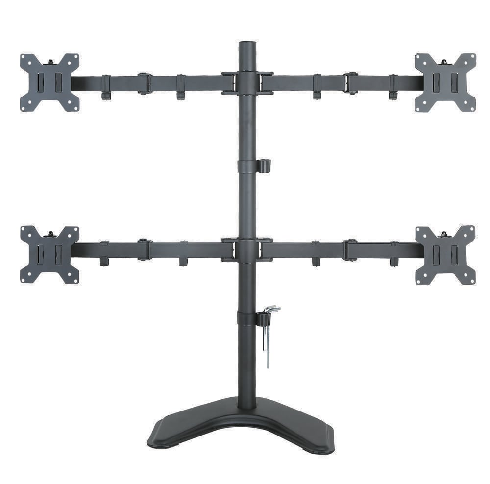 Supporto da Scrivania per 4 Monitor 13-27'' con base