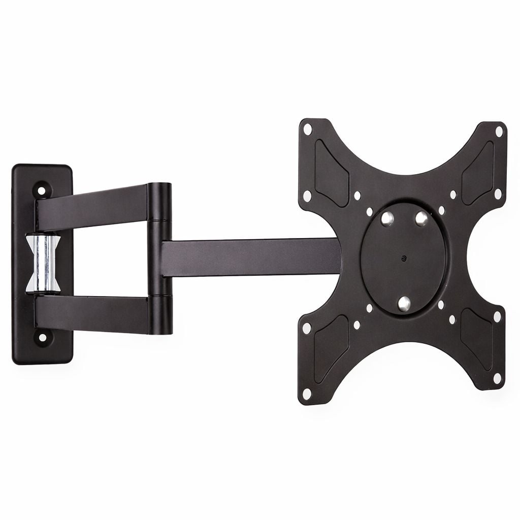 Supporto a muro per TV LED LCD 19-37'' inclinabile 3 snodi nero