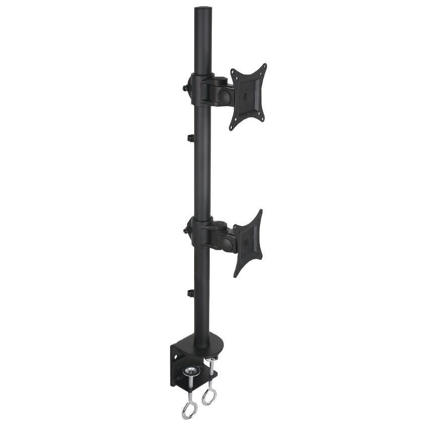 Supporto da Scrivania per 2 Monitor 13-27'' con Morsetto
