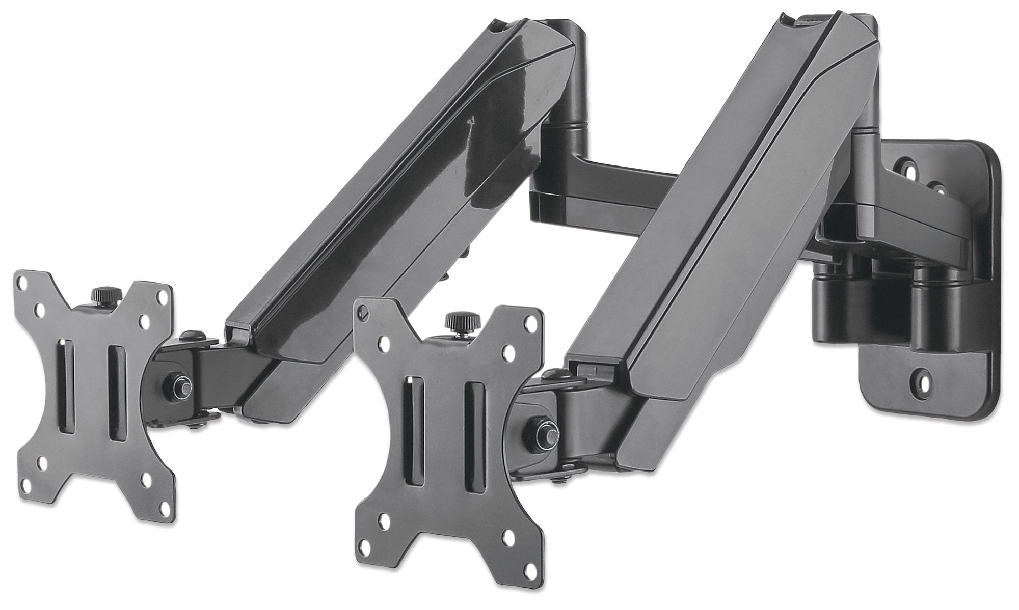 Staffa a Muro con Molla a Gas per due Monitor 17-32''