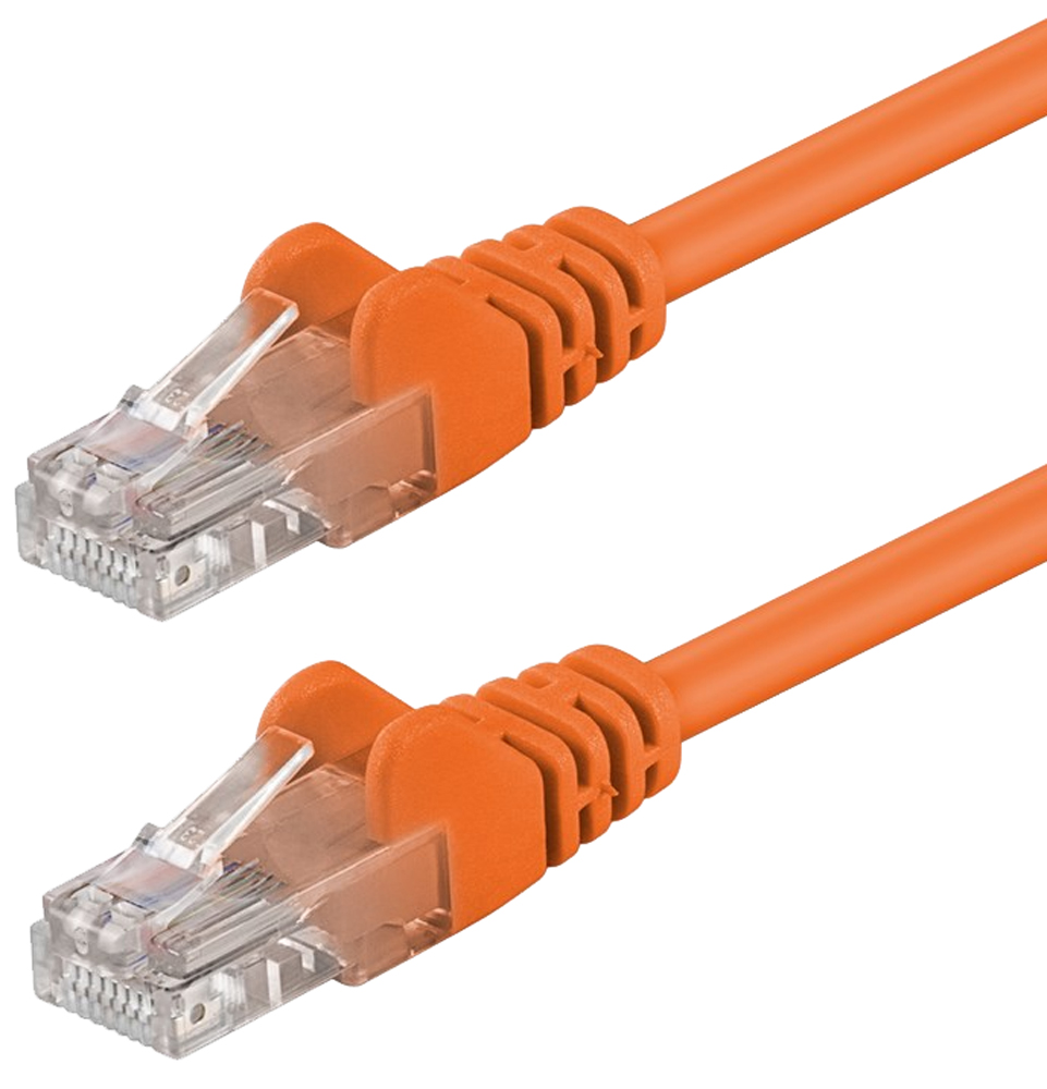 Cavo di rete Patch CCA Cat. 5e Arancione UTP 5 mt
