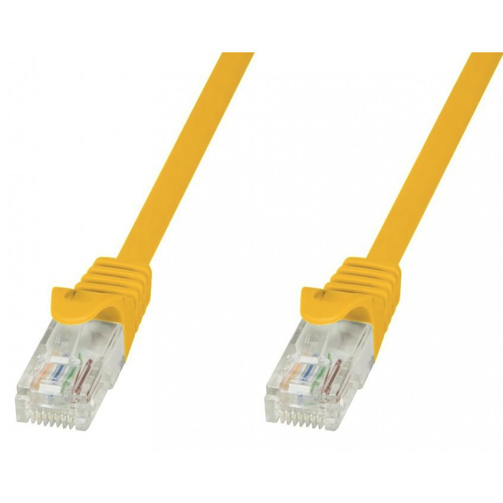 Cavo di rete Patch in CCA Cat.5E Giallo UTP 10m