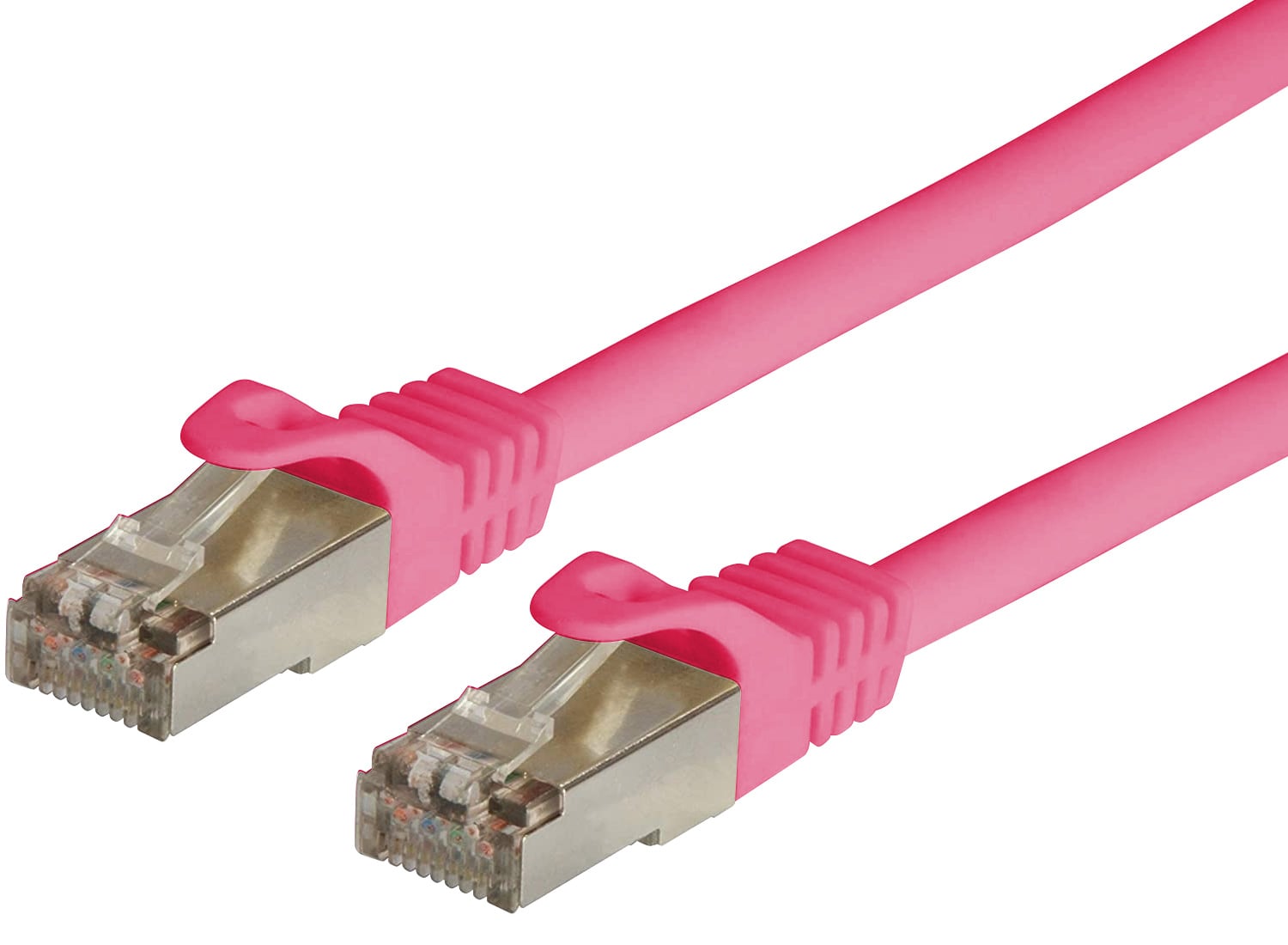 Cavo di rete Patch in CCA Schermato Cat. 6 Rosa F/UTP 2 m Bulk