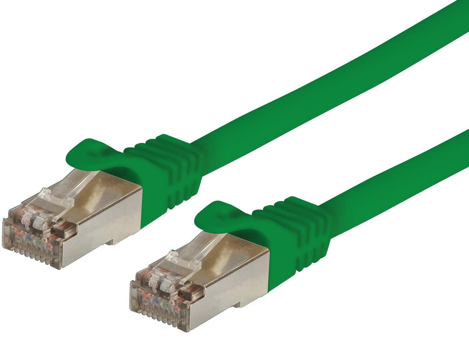 Cavo di rete Patch in CCA Schermato Cat. 6 Verde F/UTP 10 m Bulk