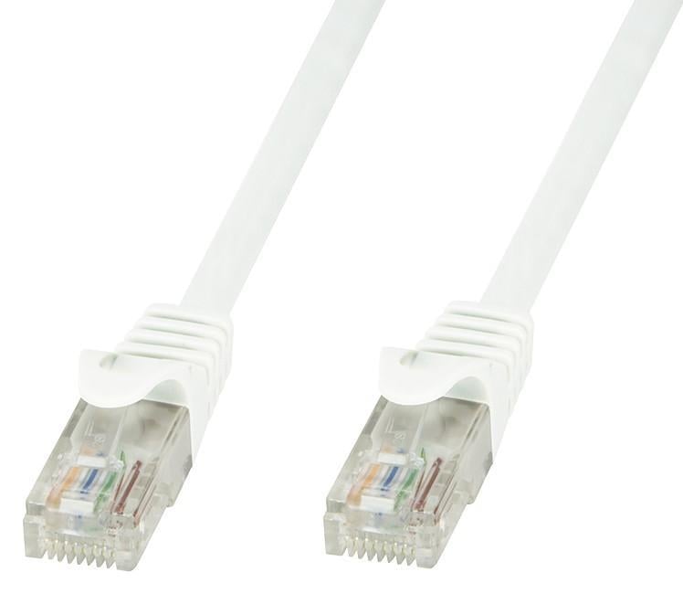 Cavo di rete Patch in CCA Cat.6 Bianco UTP 3 metri