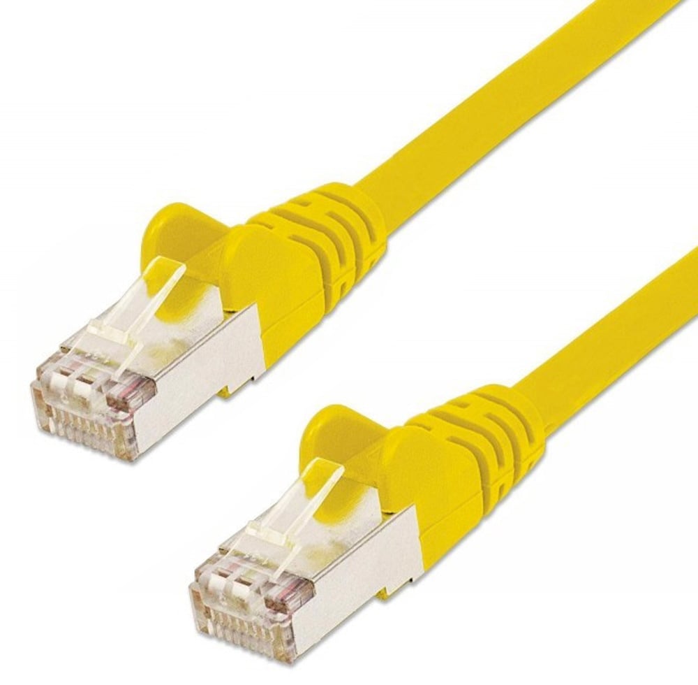 Cavo di rete Patch in Rame Schermato Cat. 5e Giallo F/UTP 10 mt