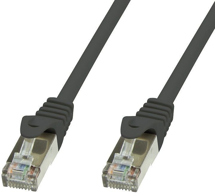 Cavo di rete Patch in rame Cat.6 Nero SFTP LSZH 1m