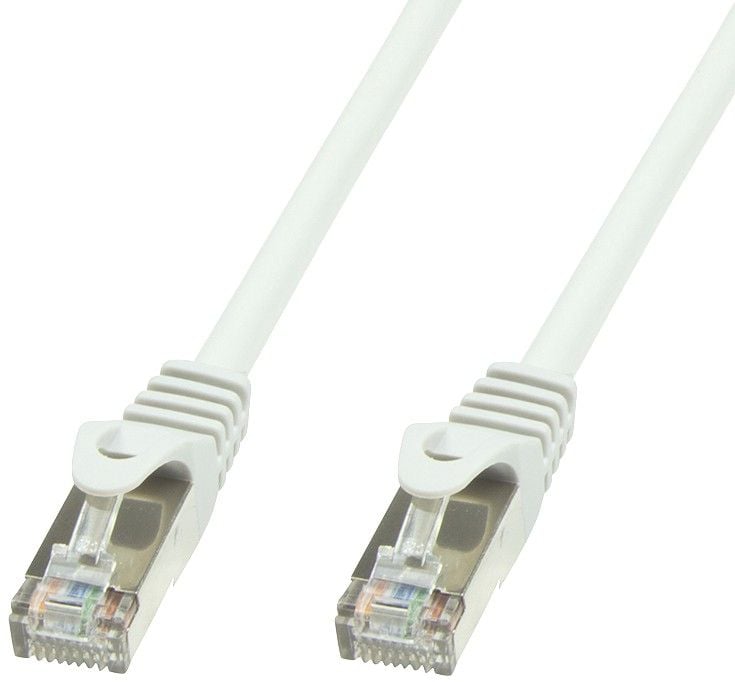 Cavo di rete Patch in rame Cat.6 Bianco SFTP LSZH 3 metri