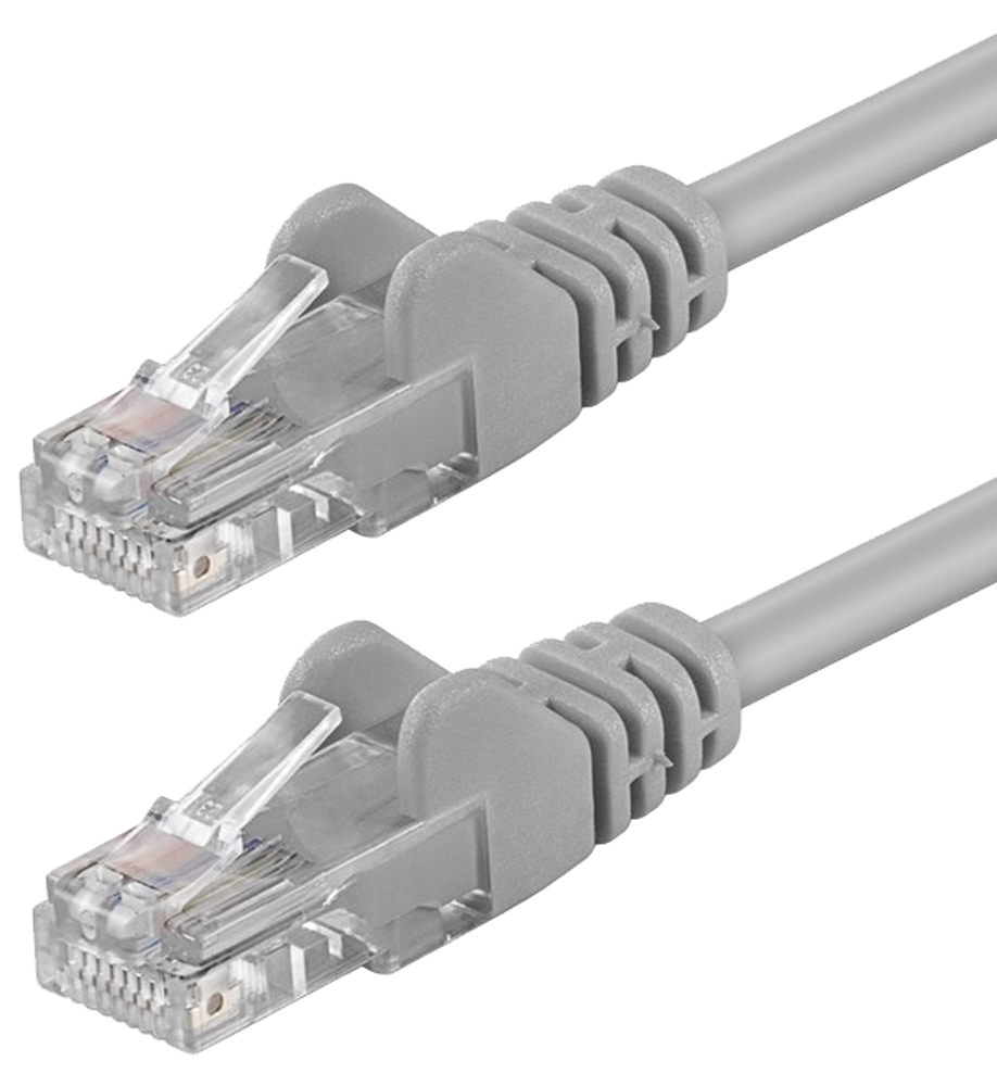 Cavo di Rete Patch in Rame Cat.6 Grigio U/UTP LSZH 0,25m