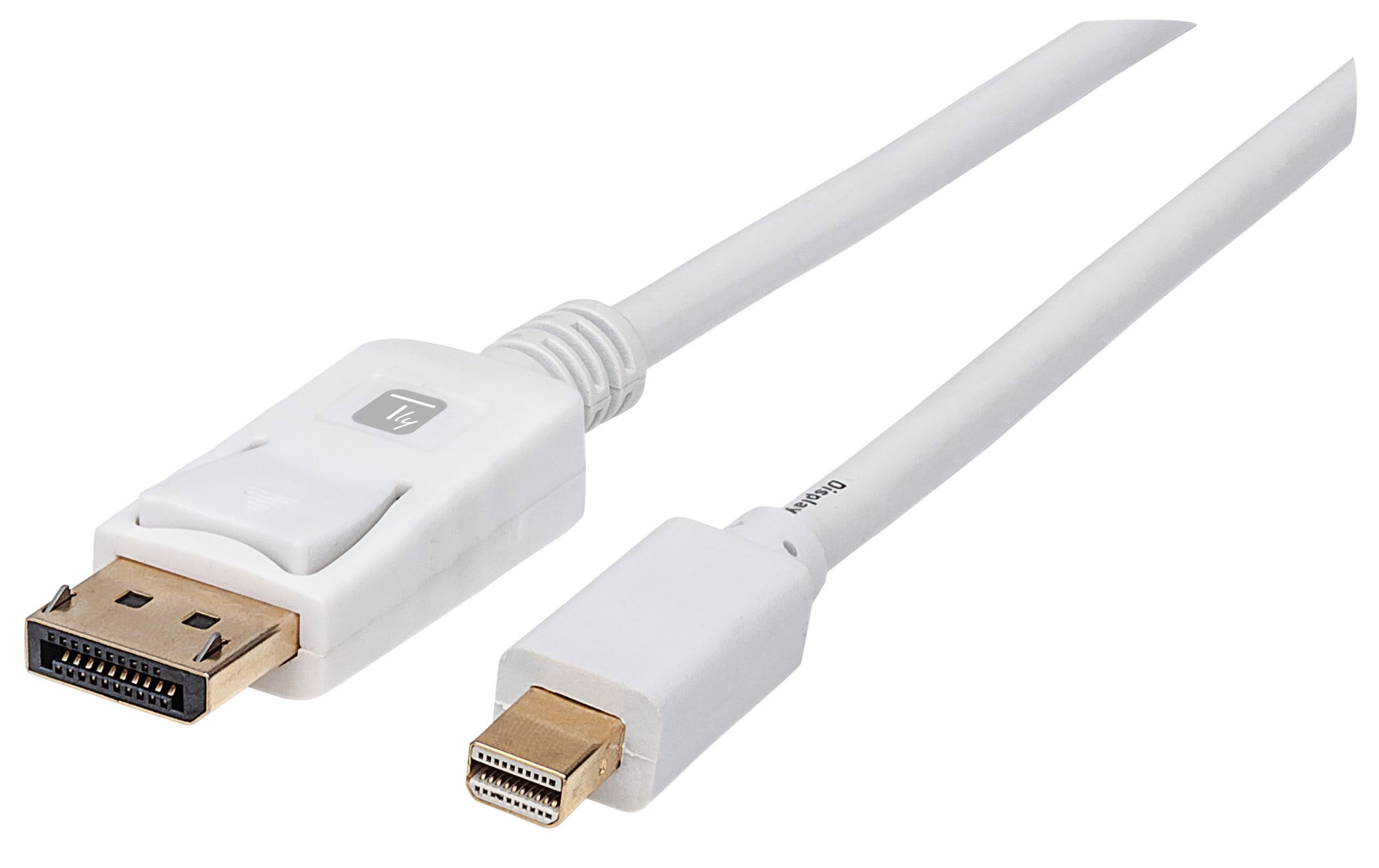 Cavo Mini DisplayPort Maschio a DisplayPort Maschio 4K 60Hz 1m Bianco