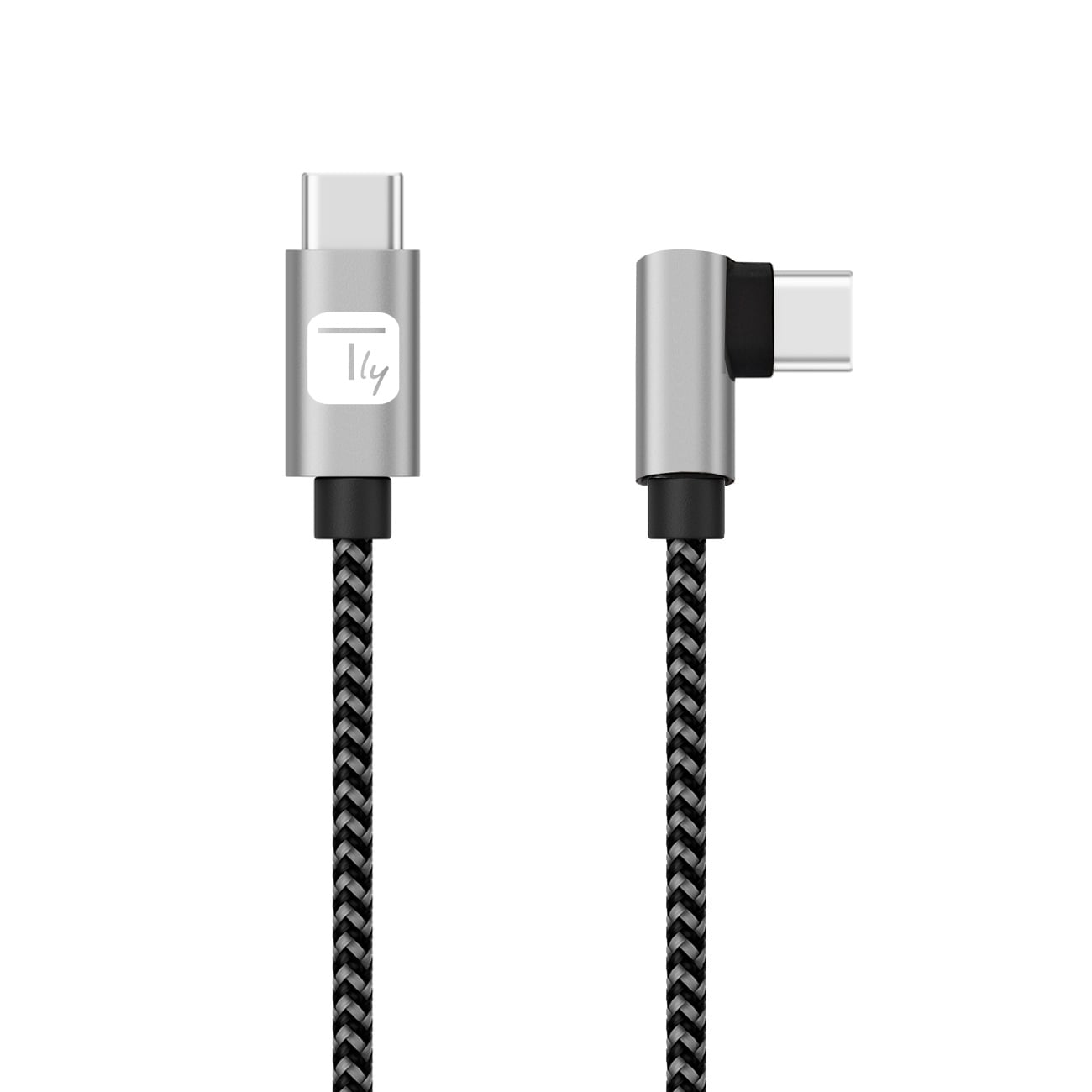 Cavo USB-C™ Maschio 2.0 / USB-C™ Maschio Angolato 3A 2 m Alluminio