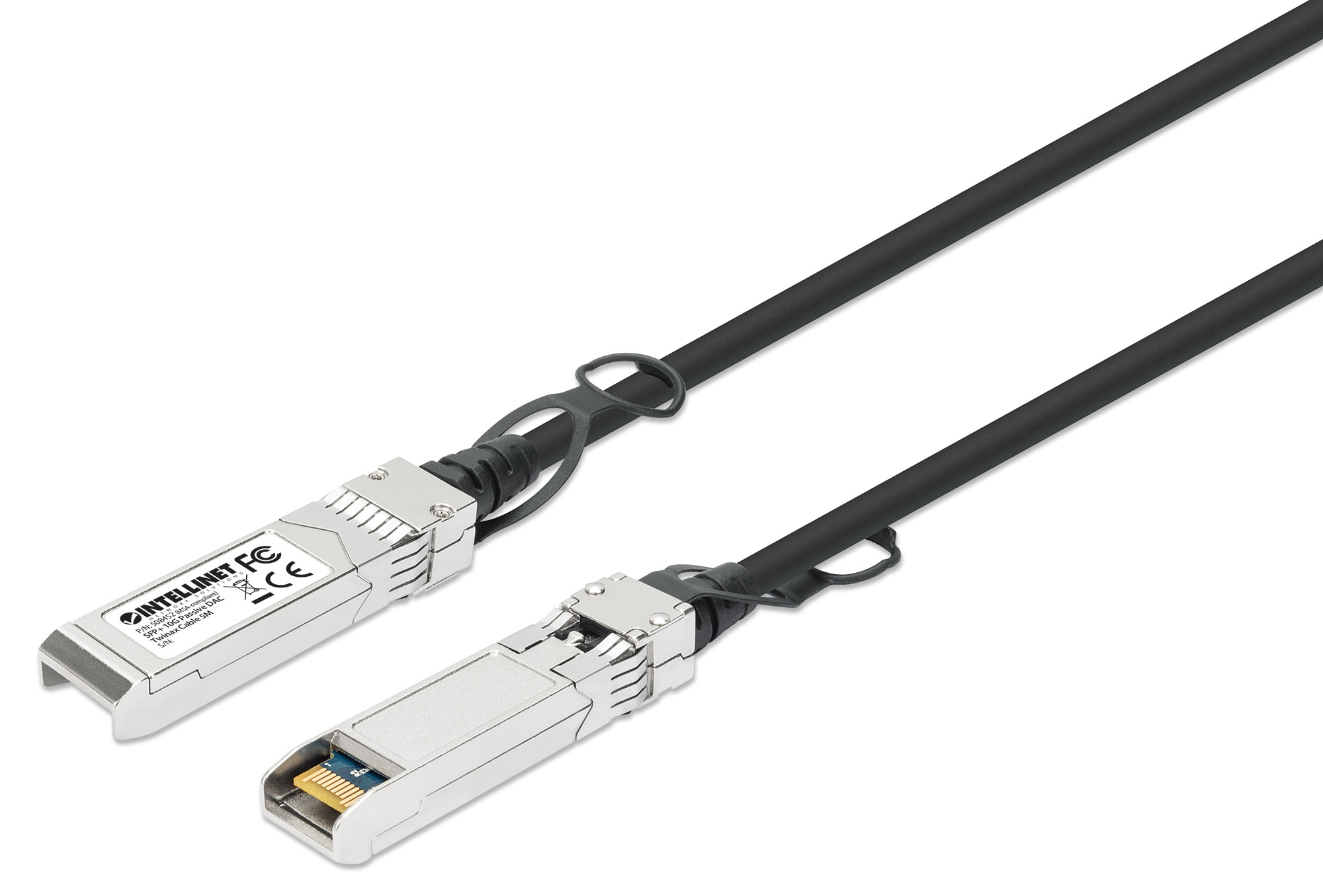 Cavo in Rame Twinax DAC Passivo con Connettori SFP+ 10Gb 5m Nero